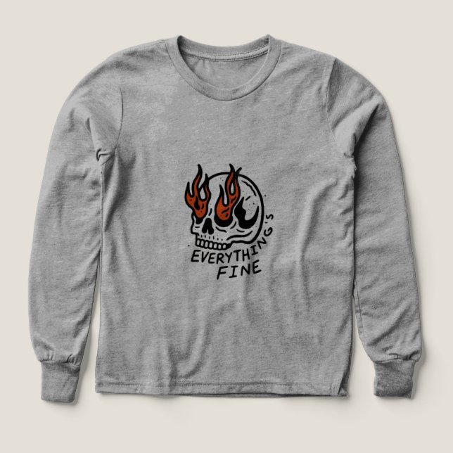 Everything’s Fine Skull (Design Front)