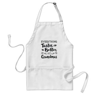 Everything Tastes Better At Grandmas Standard Apron