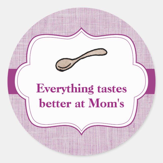 Everything Tastes Better Classic Round Sticker (Front)