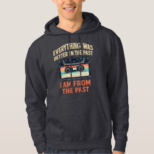 Everything was better in the past cassette hoodie
