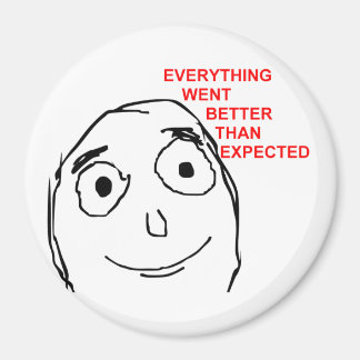 Everything Went Better Than Expected Magnet