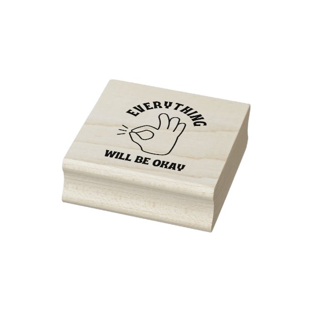 Everything will be okay rubber stamp (Stamp)