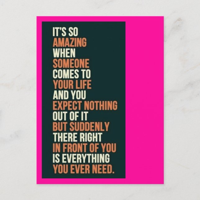 Everything You Need Postcard (Front)