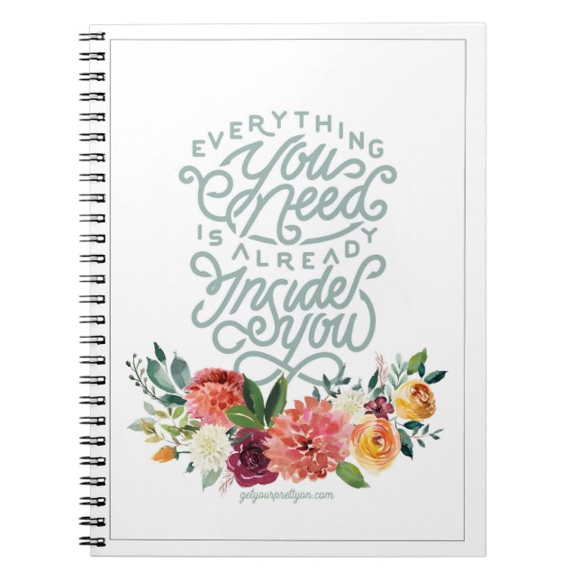 Everything You Need Small Spiral Notebook (Front)