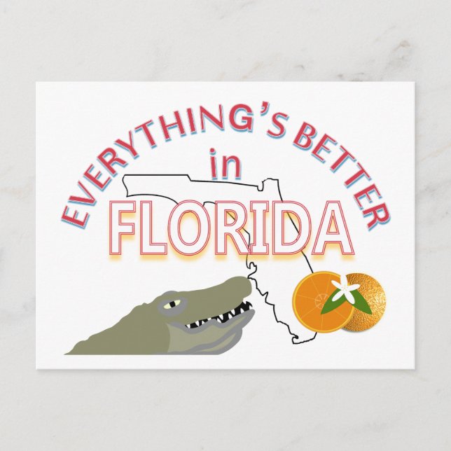 Everything's Better in Florida Postcard (Front)