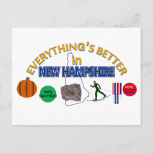 Everything's Better in New Hampshire Postcard