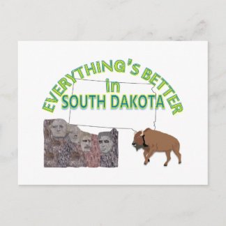 Everything's Better in South Dakota Postcard