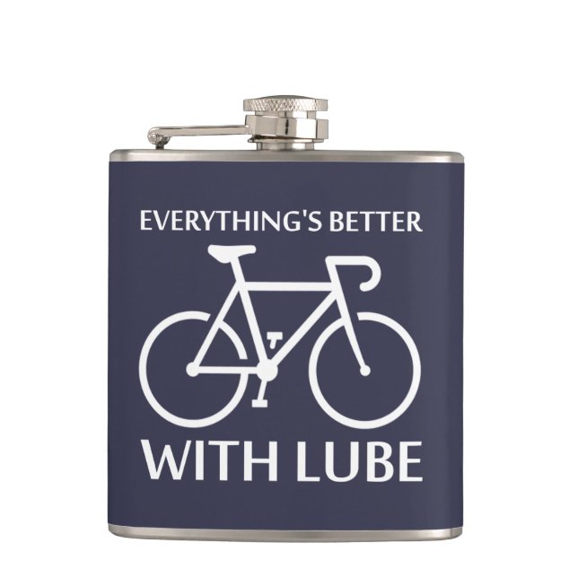 Everything's Better With Lube Hip Flask (Front)