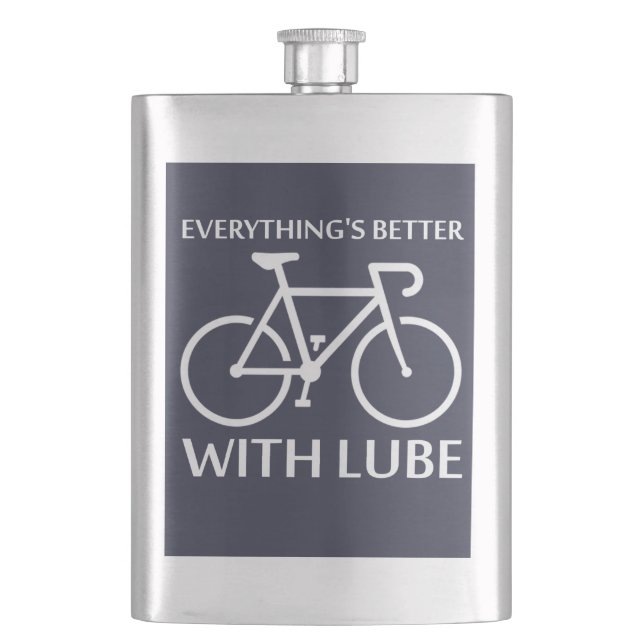 Everything's Better With Lube Hip Flask (Front)
