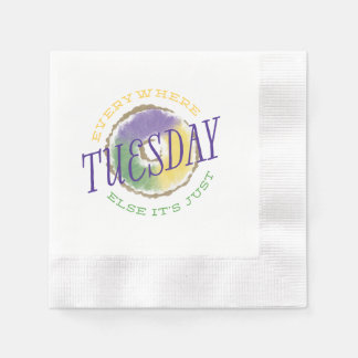 Everywhere Else Mardi Gras Napkin