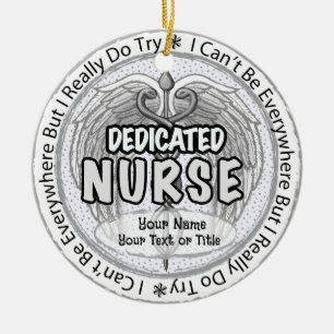 Everywhere nurse  ceramic tree decoration