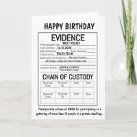 EVIDENCE Card