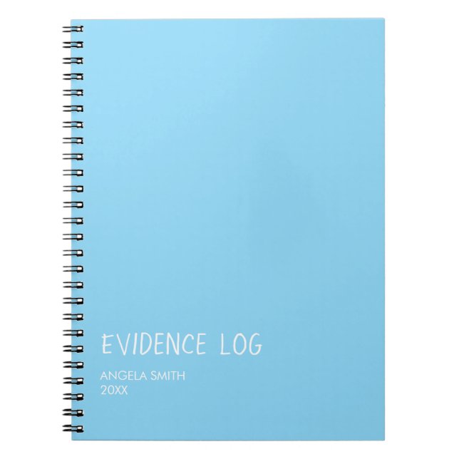 Evidence Log Notebook – Funny Dark Humor Journal,  (Front)