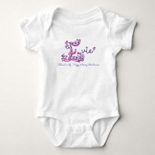 Evie girls name & meaning E monogram shirt