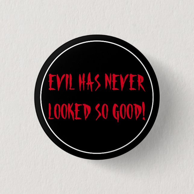 Evil 3 Cm Round Badge (Front)