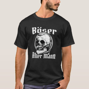 Evil Alter Mann Nordic Skull Grandpa Papa Viking T-Shirt