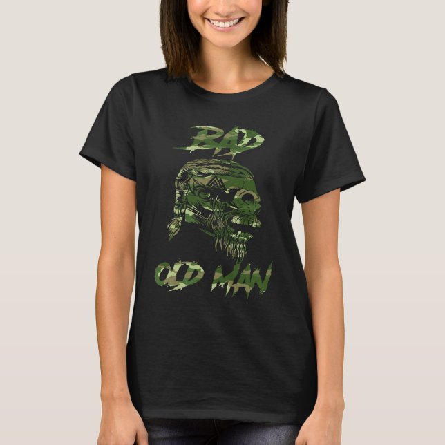 Evil Alter Mann Skull   Skull Dad T-Shirt (Front)