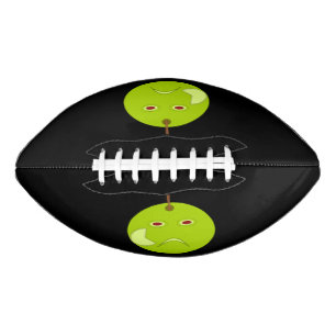 Evil Apple with Scar Halloween Football