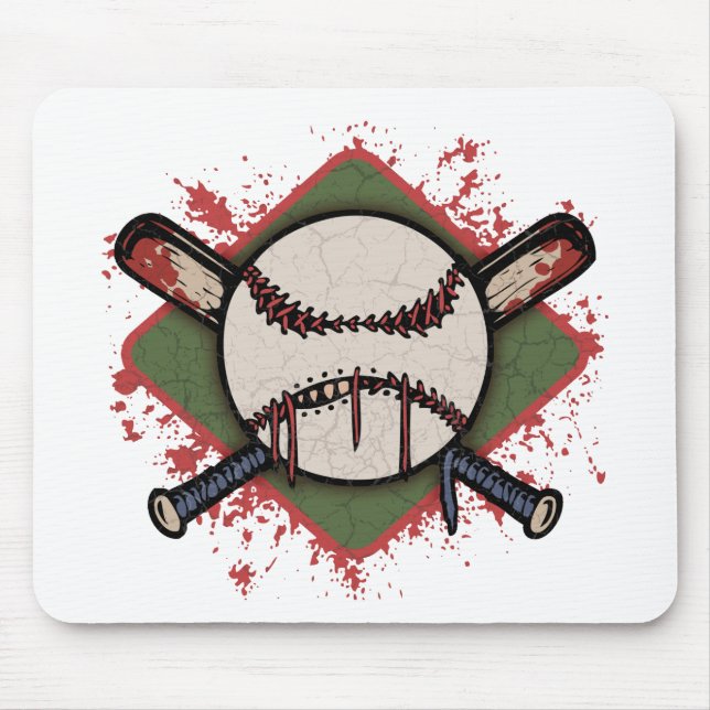 Evil Ball & Cross Bats Mouse Pad (Front)
