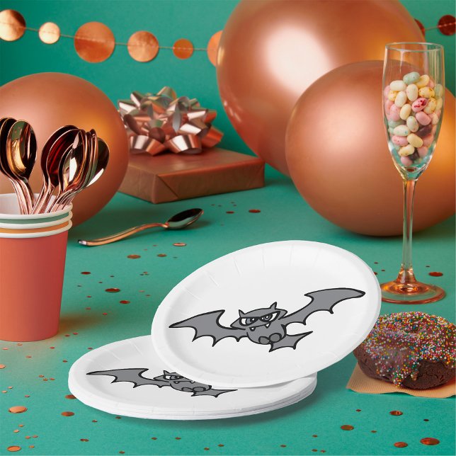 Evil Bat Paper Plate (Creator Uploaded)