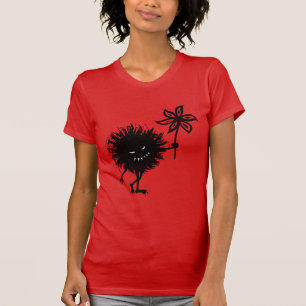 Evil Bug Gives Flower Womens T-Shirt