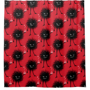 Evil Chemistry Character Love Potion Shower Curtain