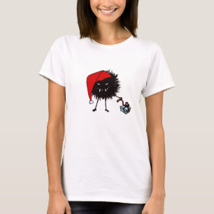 Evil Christmas Bug Opening Present T-Shirt