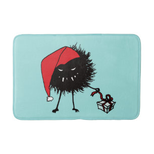 Evil Christmas Bug - Present Bath Mat