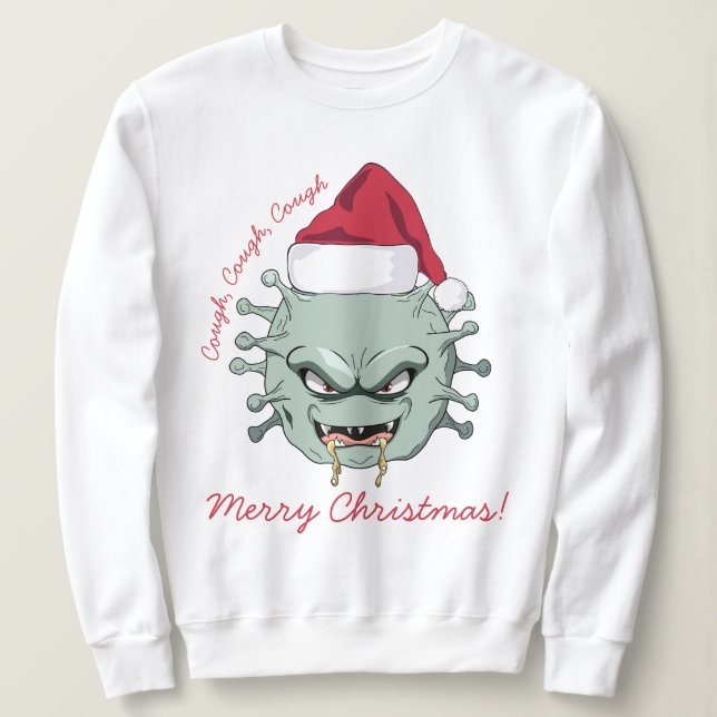 Evil Christmas Virus Sweatshirt (Design Front)