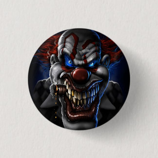 EVIL CLOWN 3 CM ROUND BADGE
