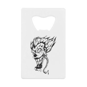 Evil clown Credit Card Bottle Opener