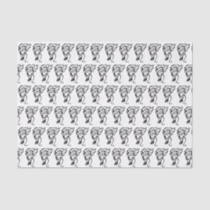 Evil clown Custom 10lb Tissue Paper