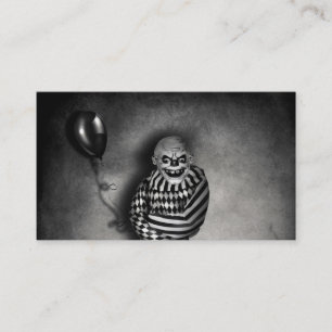 Evil Clown Customisable Halloween Business Cards