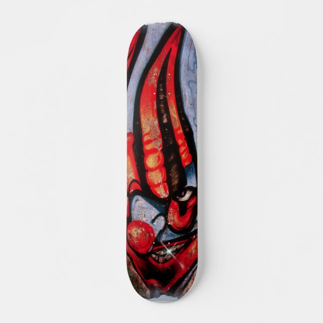 Evil Clown Graffiti Skateboard (Front)