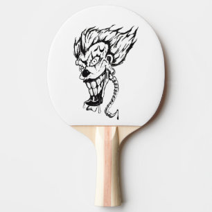 Evil clown Ping Pong Paddle