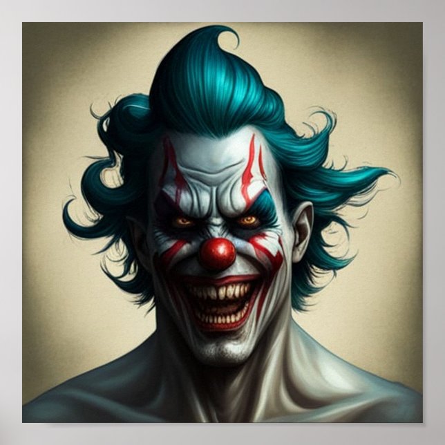 evil clown poster downloadable (Front)