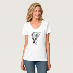 Evil clown Women's Hanes Nano V-Neck T-Shirt