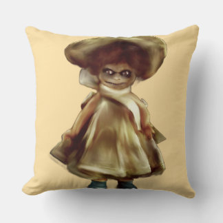 EVIL DORA DOLL, haunted doll product scary art Cushion