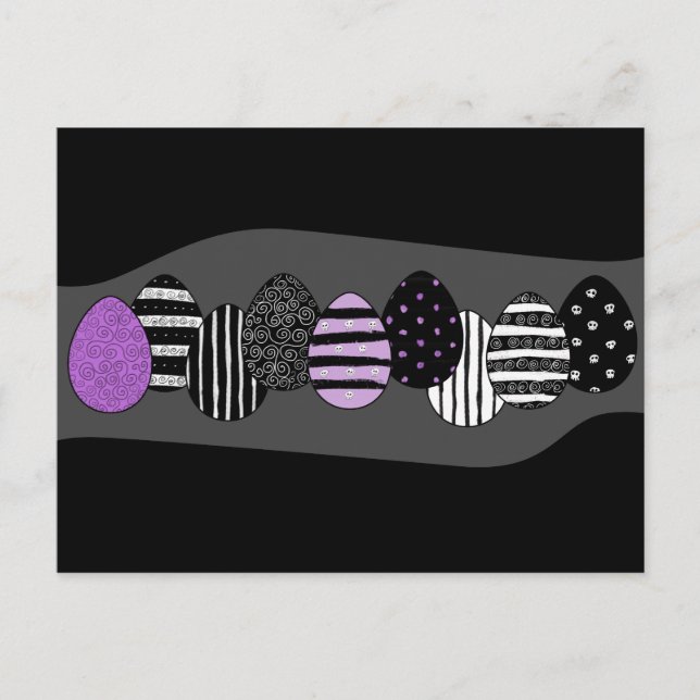 Evil Easter Eggs Holiday Postcard (Front)