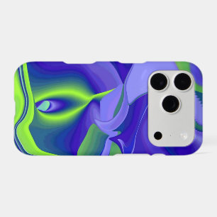 Evil Eye , 3D Abstract in green blue purple