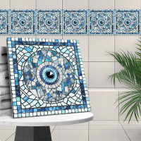 Evil Eye Amulet Mosaic Art