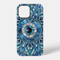 Evil Eye Amulet Mosaic Mandala Art
