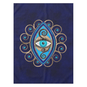 Evil Eye Amulet Ornament Tablecloth
