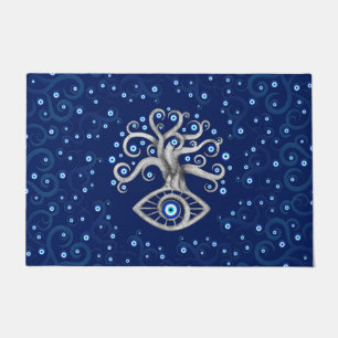 Evil Eye Amulet Tree Doormat