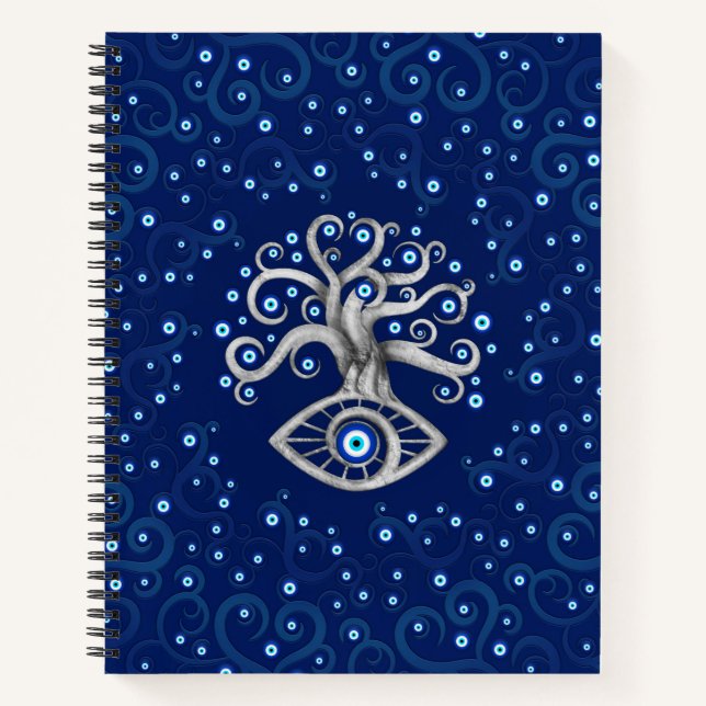 Evil Eye Amulet Tree Notebook (Front)