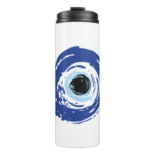 Evil Eye Artistic Blue Greek Thermal Tumbler