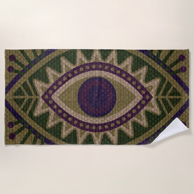 Evil Eye Beach Towel (Front)