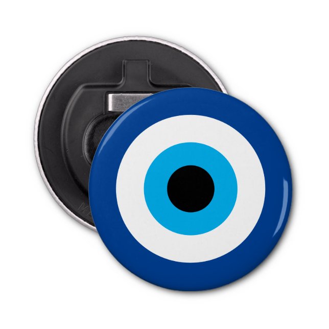 Evil Eye Blue Mati nazar symbol bottle opener (Front)