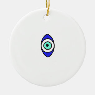 Evil Eye Ceramic Tree Decoration