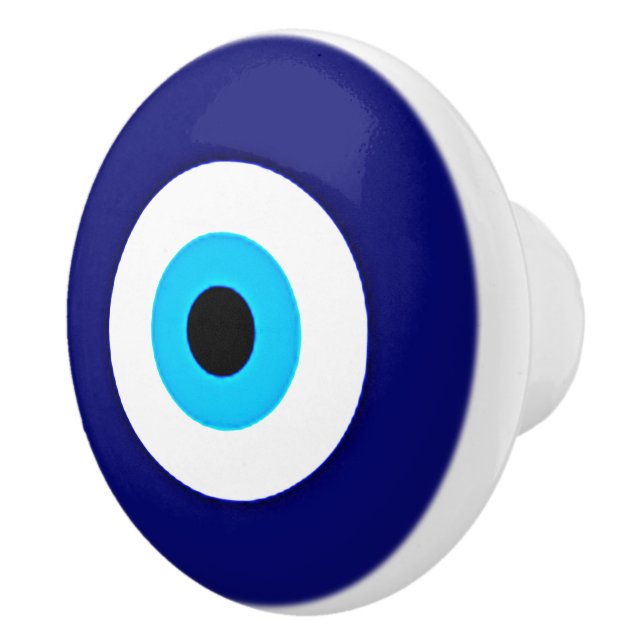 Evil Eye Charm Ceramic Knob (Right)